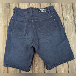 Z. Cavaricci Button Fly Denim Shorts Size 28 Dark Blue